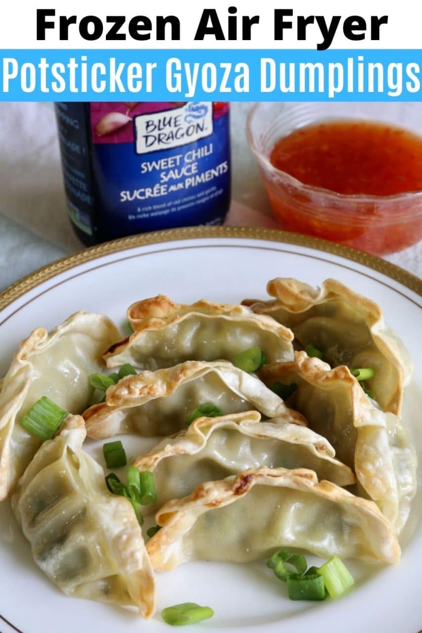 Save our Frozen Air Fryer Dumplings, Potstickers & Gyoza recipe to Pinterest!