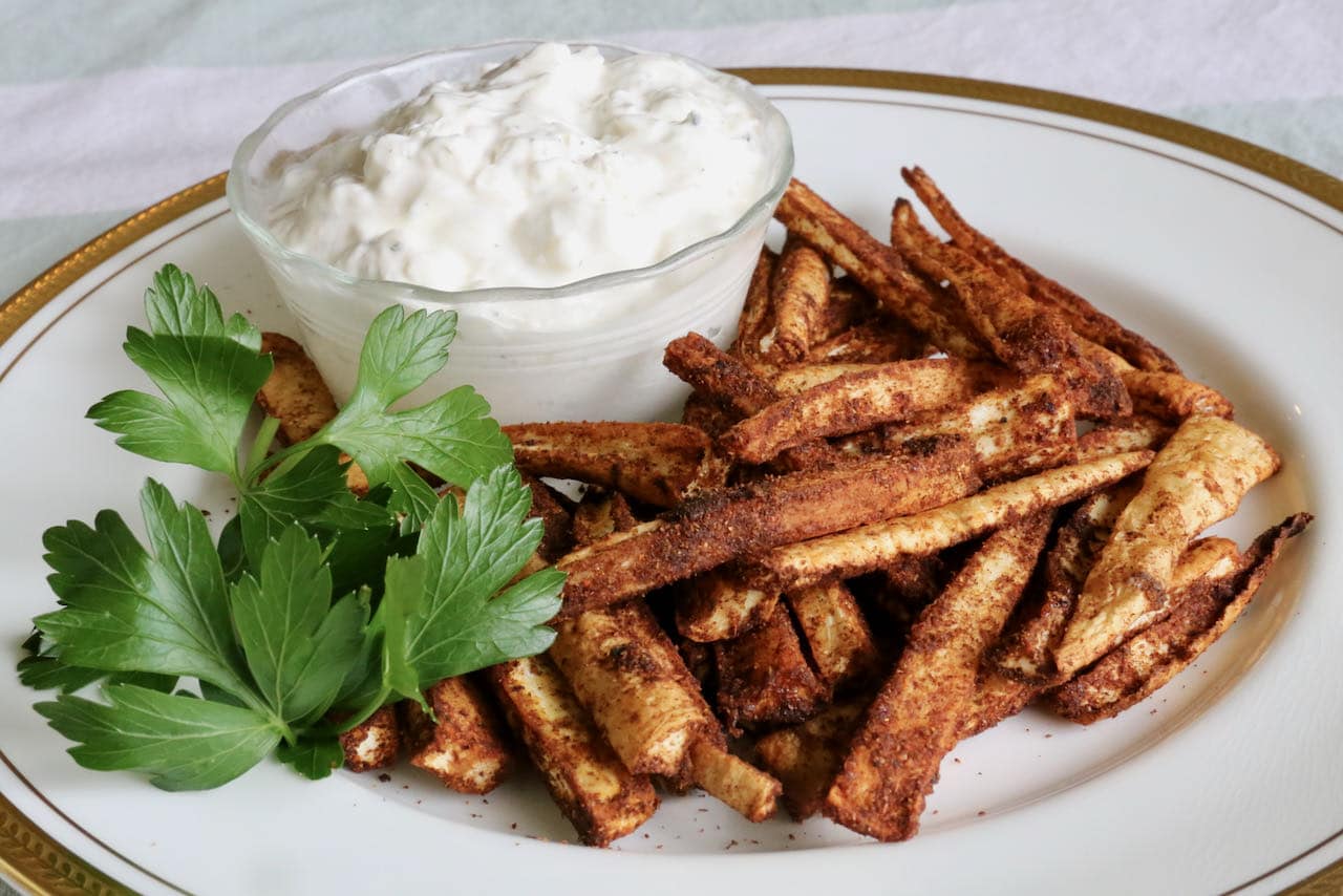 Easy Spiced Vegan Air Fryer Parsnips Recipe