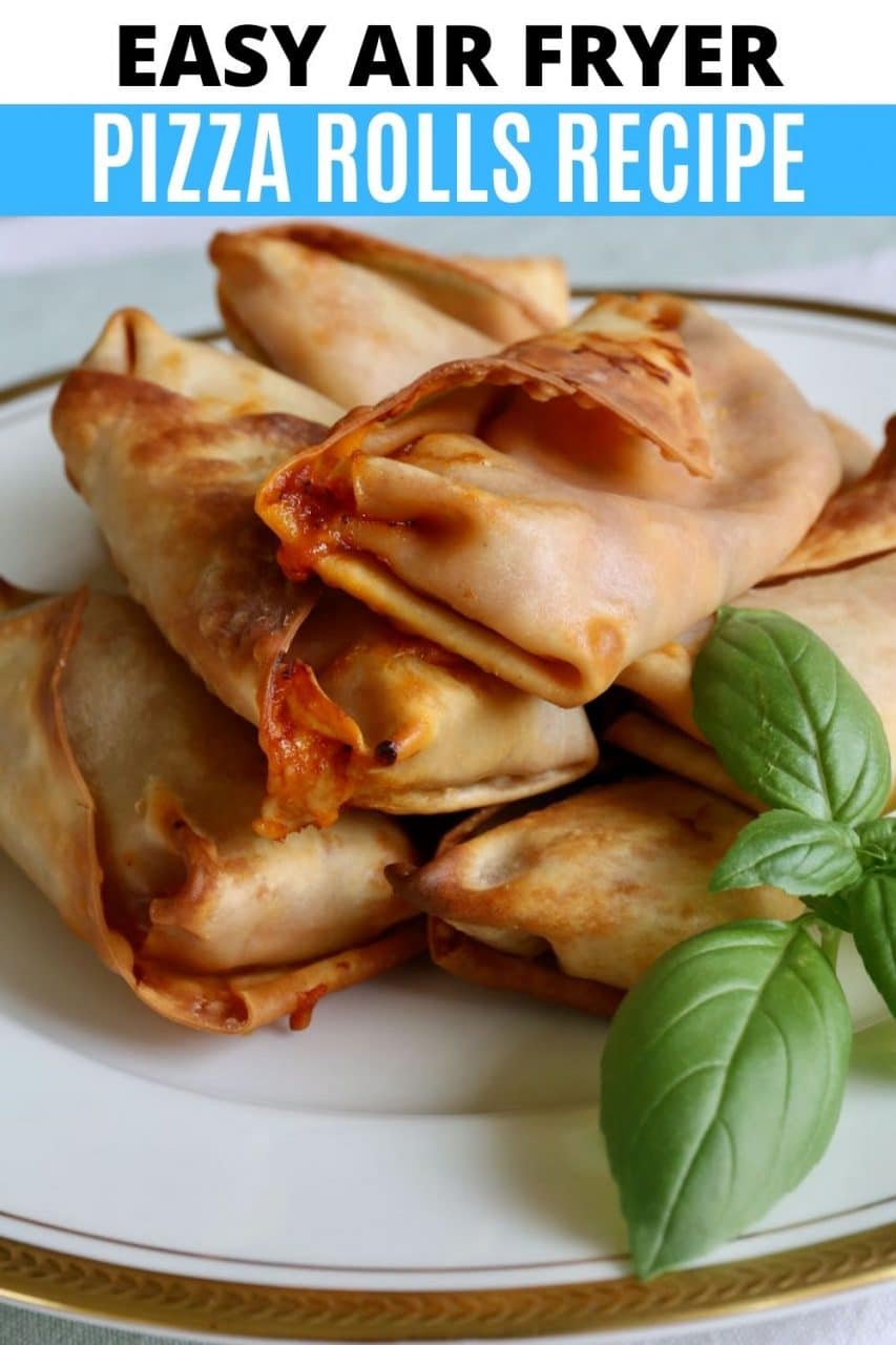 Save our homemade Air Fryer Pizza Rolls recipe to Pinterest!