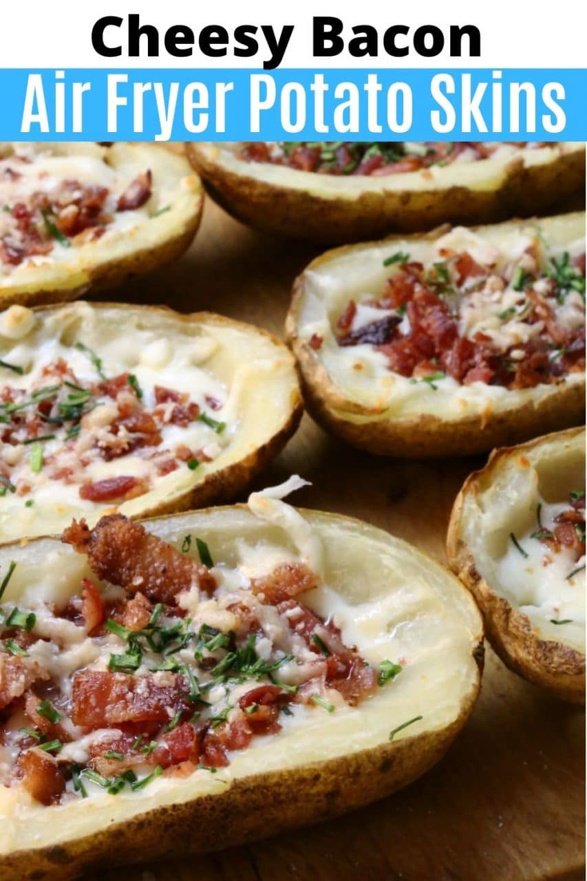 Save our Air Fryer Potato Skins recipe to Pinterest!