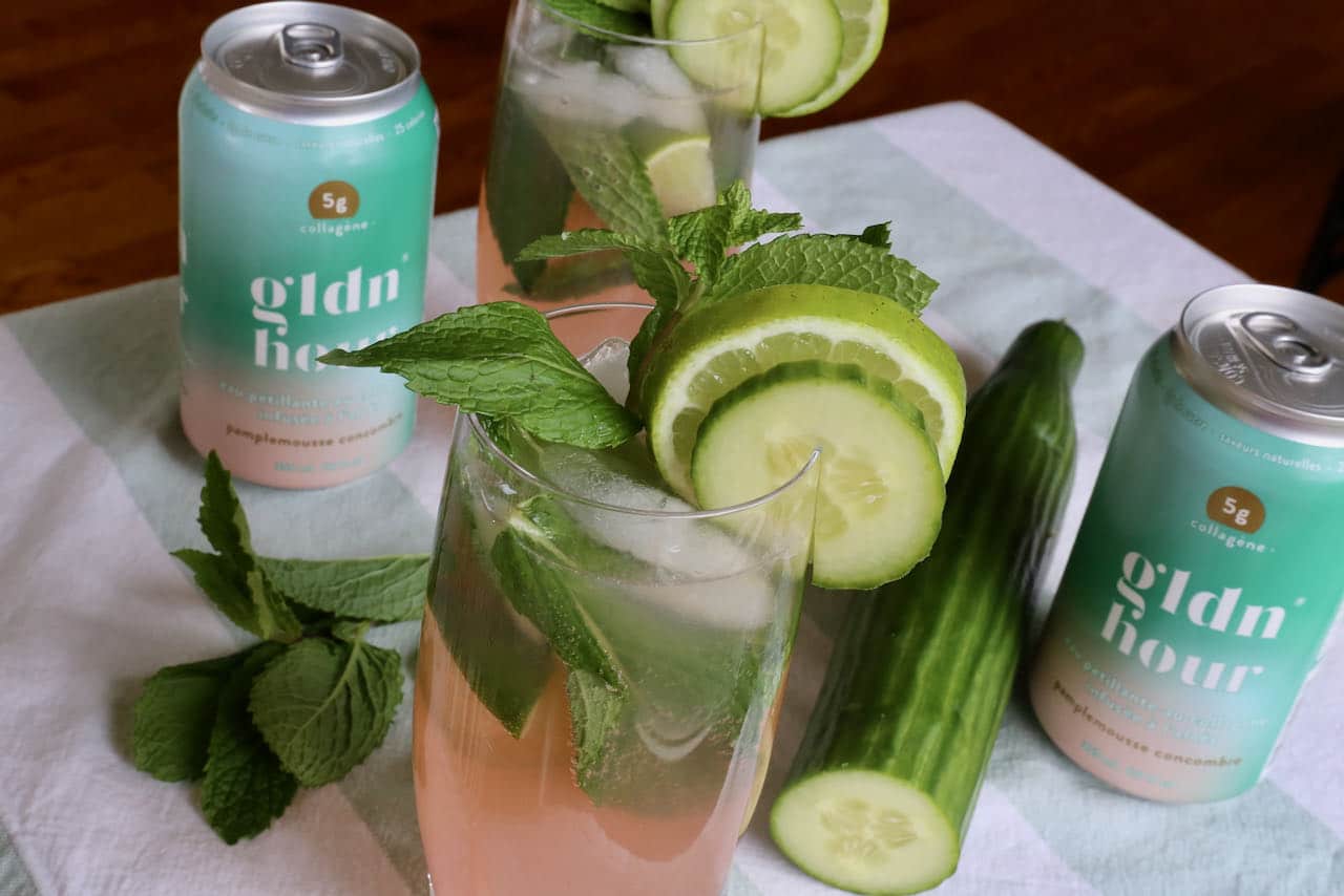 Add flavoured sparkling collagen water to your next rum craft cocktail. 
