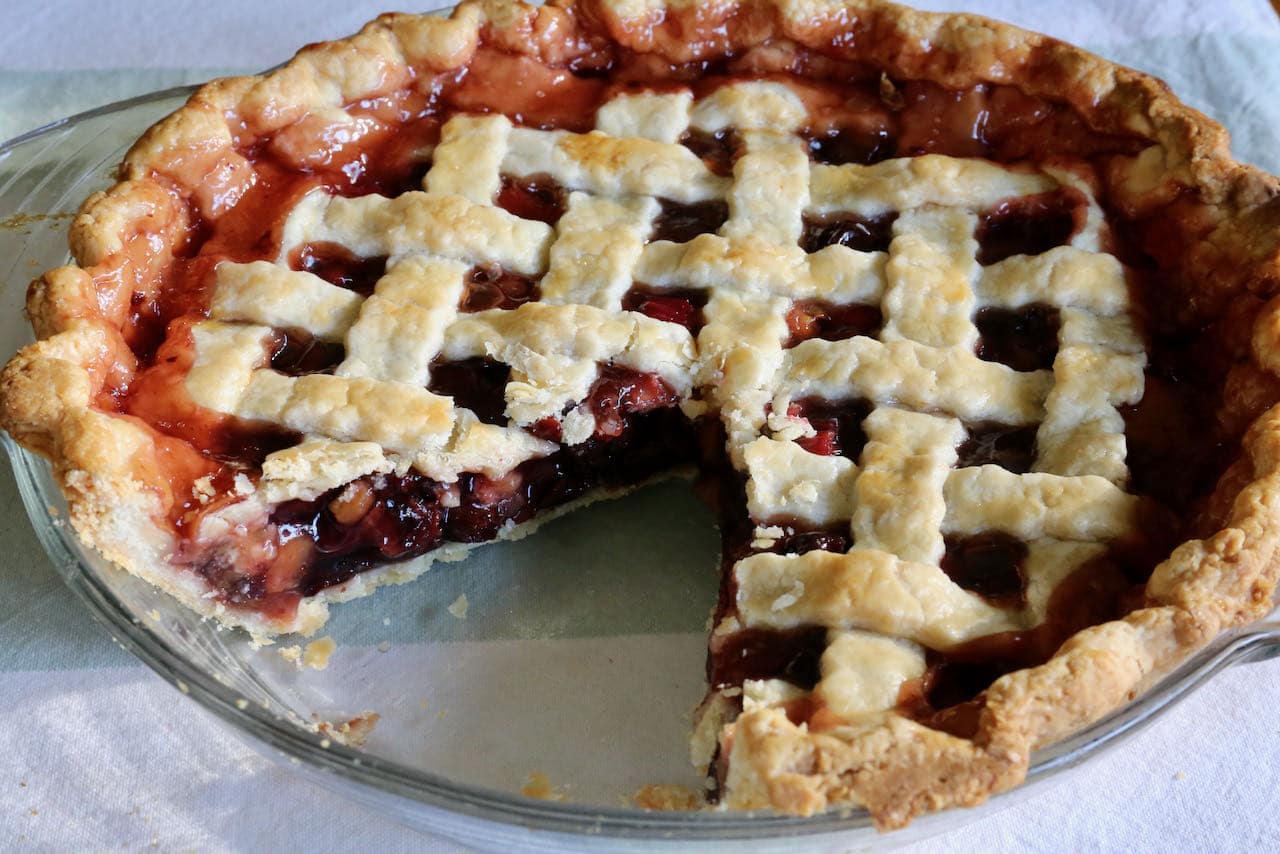 Let the pie cool to room temperature before slicing to ensure it holds its structure.
