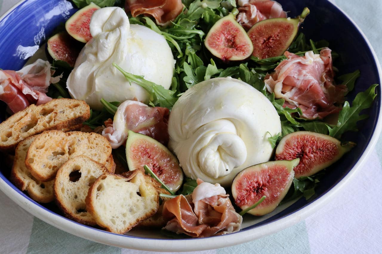 Now you're an expert on how to make the best Burrata and Prosciutto Salad recipe!