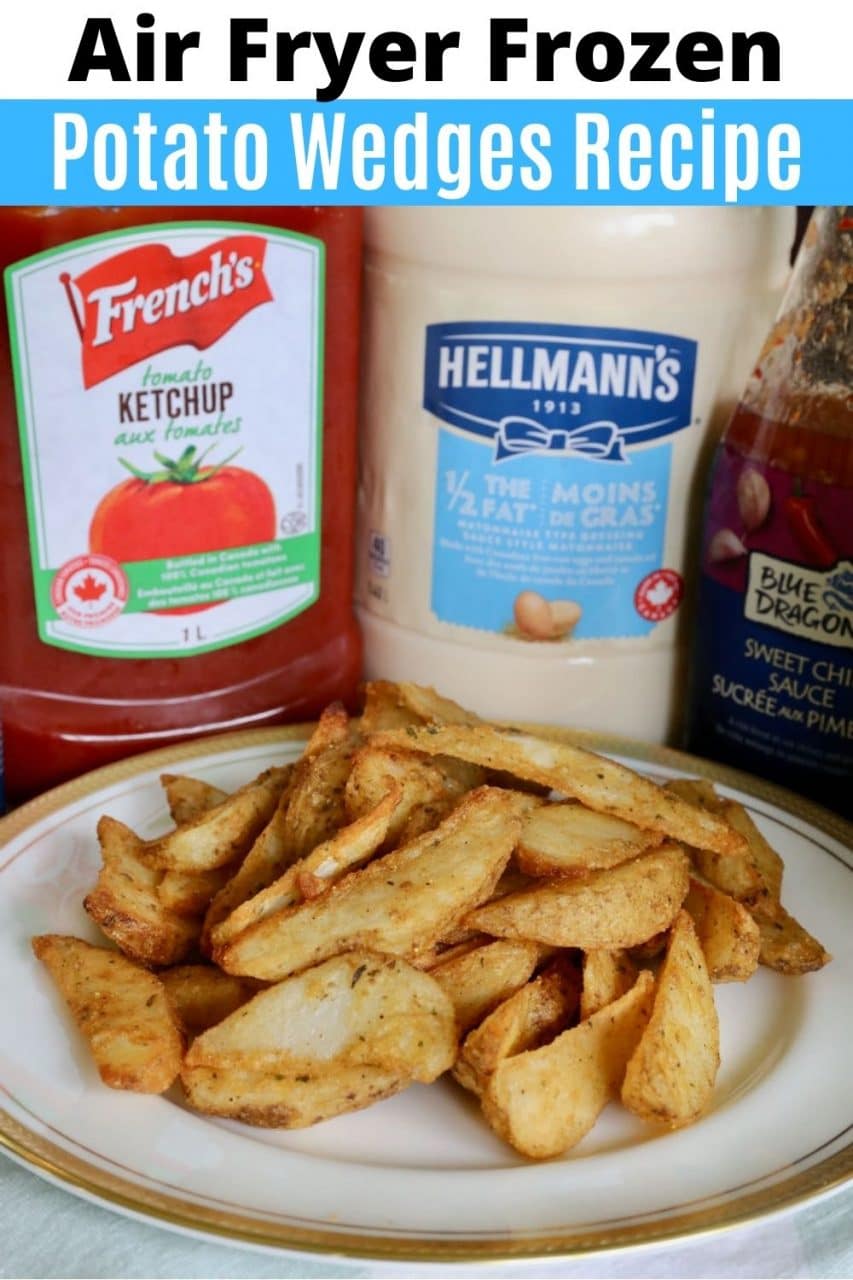 Save our easy Frozen Air Fried Potato Wedges recipe to Pinterest!
