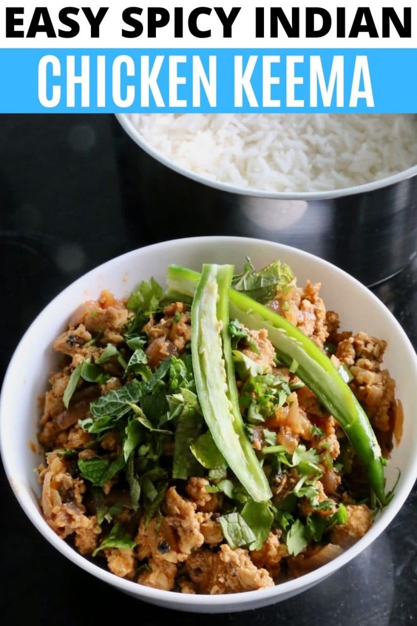 Save our Indian Chicken Keema Masala Curry recipe to Pinterest!