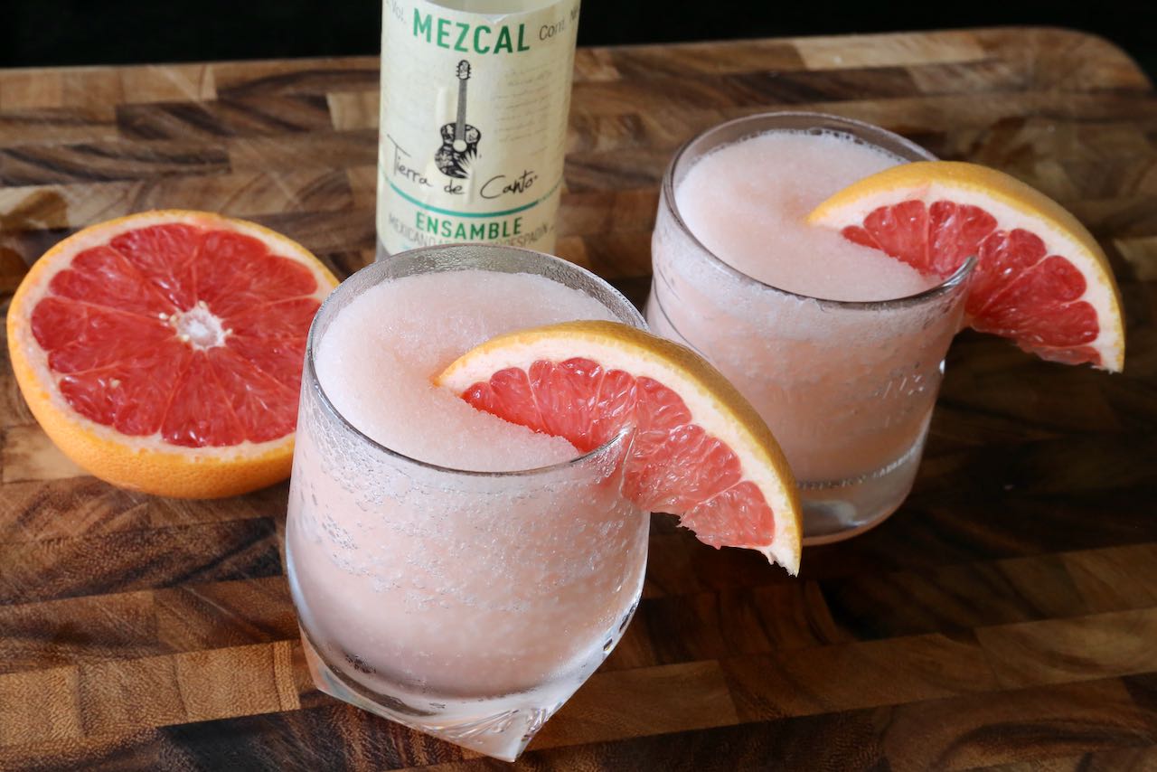 Frozen Paloma Slushie Cocktail.