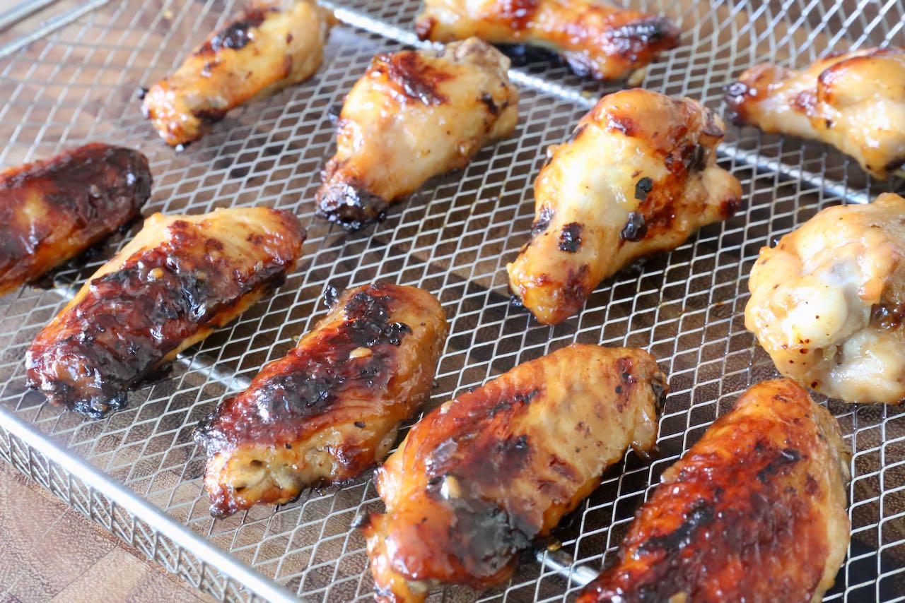 Cook Frozen Chicken Wings in an Air Fryer as an easy snack or appetizer.
