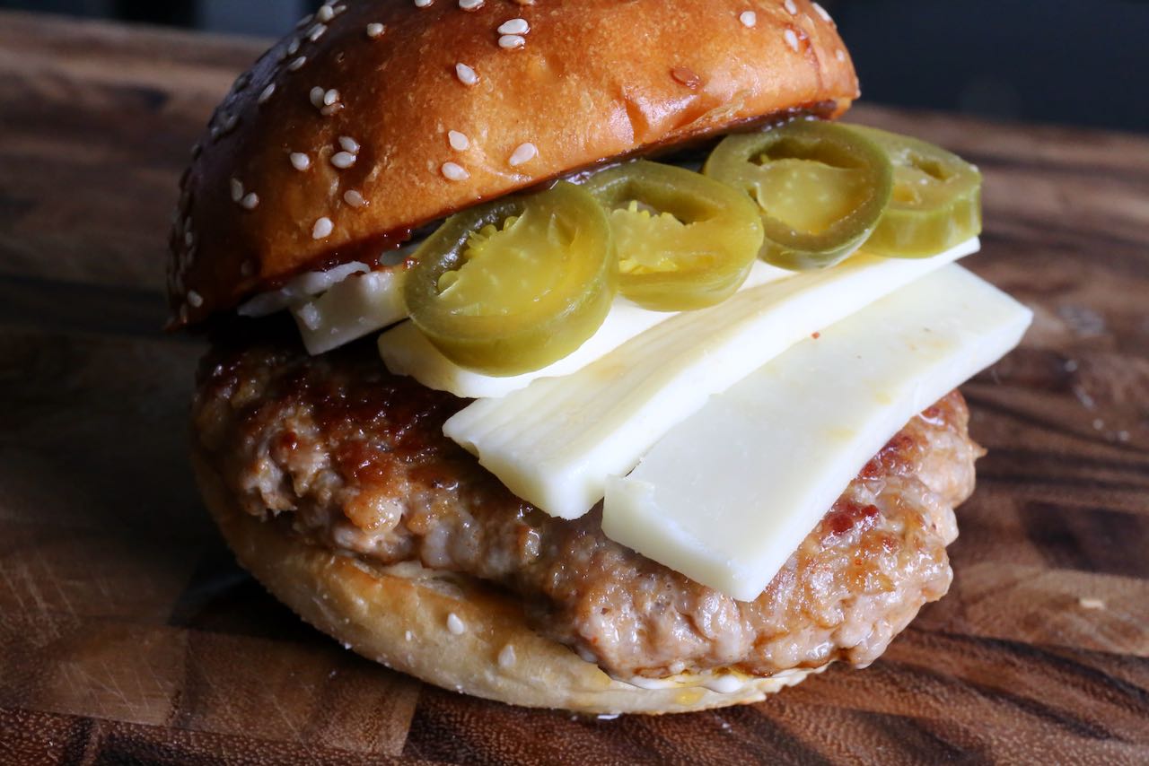 Italian Sausage Burgers Photo Image.