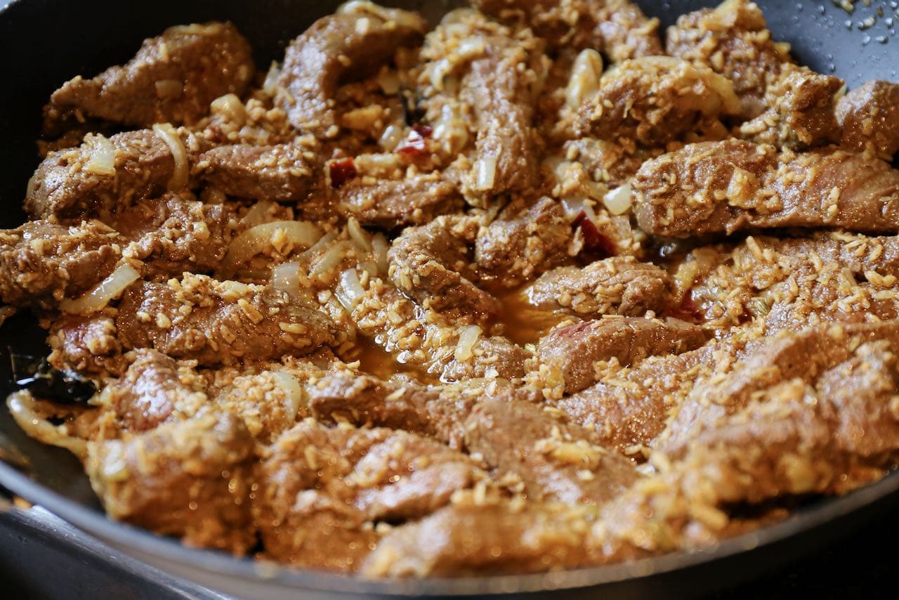 This easy Kerala Beef Fry recipe uses a simple "dry roast" technique. 