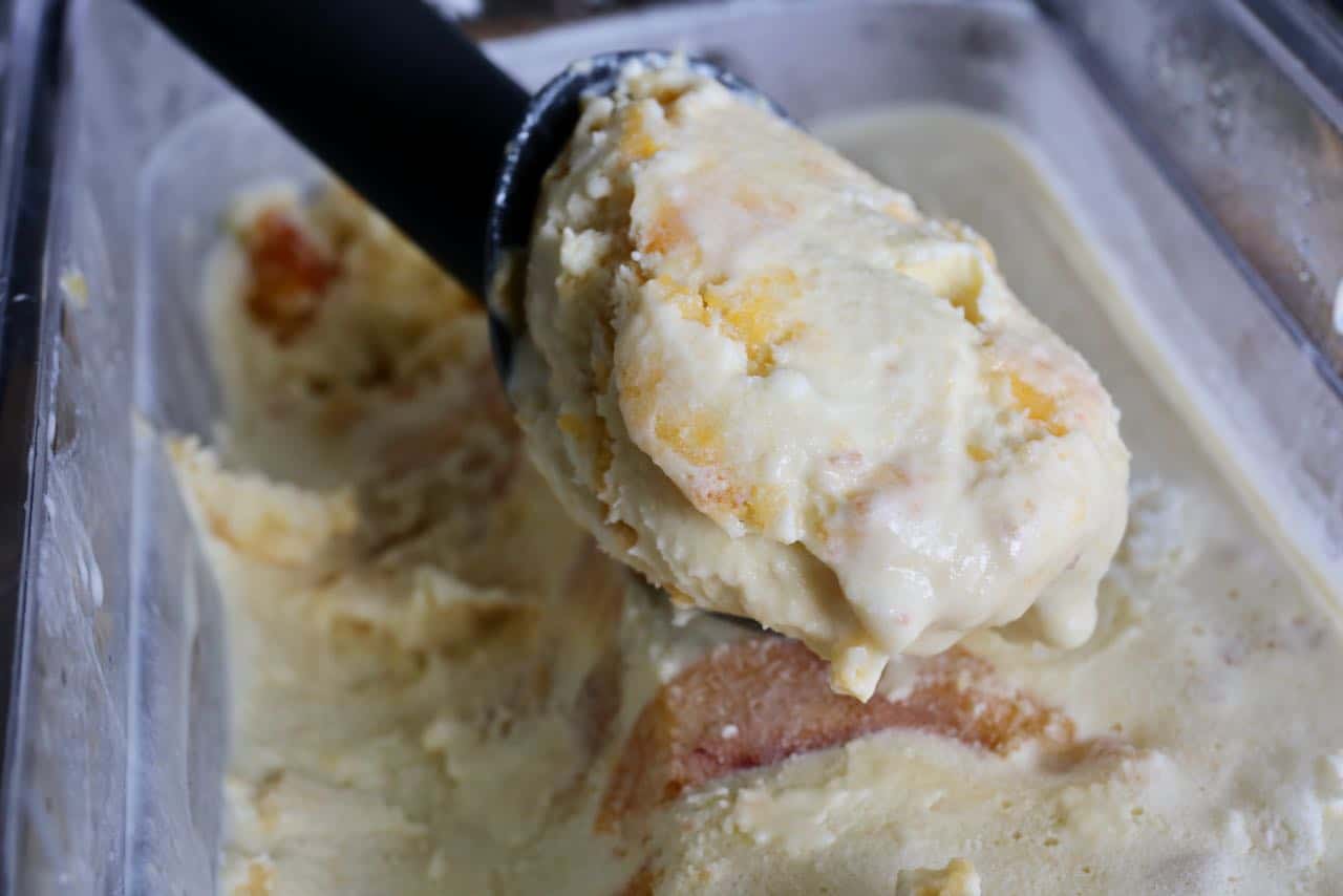 You can make this easy frozen dessert recipe with an ice cream maker at home. 