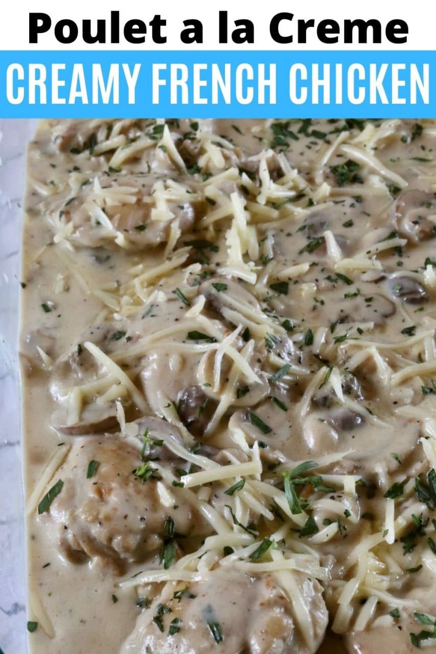 Save our easy Poulet a la Creme recipe to Pinterest!