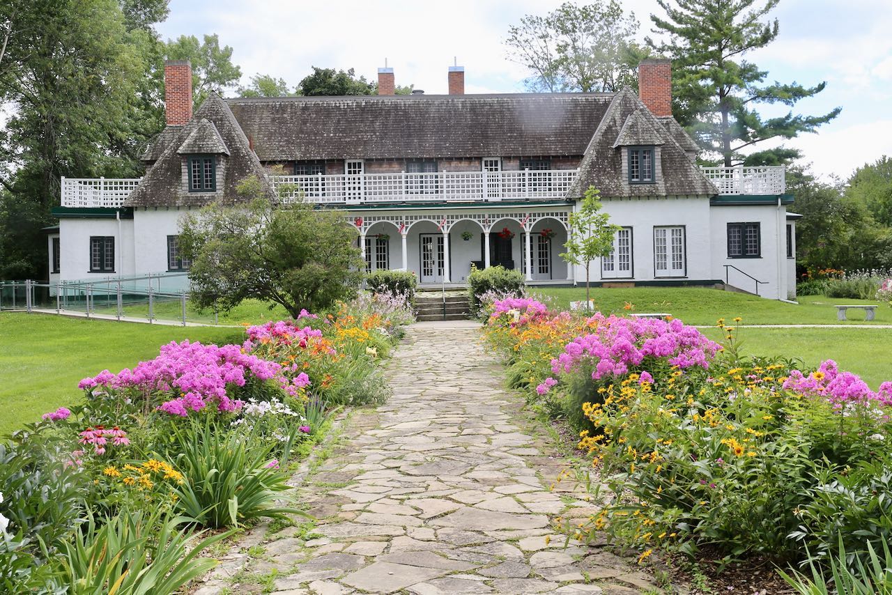Stephen Leacock Museum is one of the best things to do in Orillia for history buffs and gardening lovers.