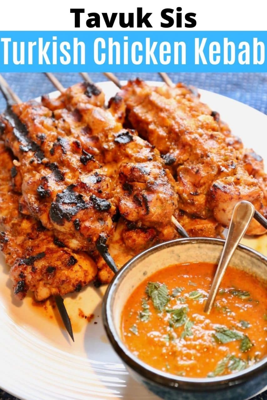 Save our Tavuk Sis Turkish Chicken Kebab recipe to Pinterest!