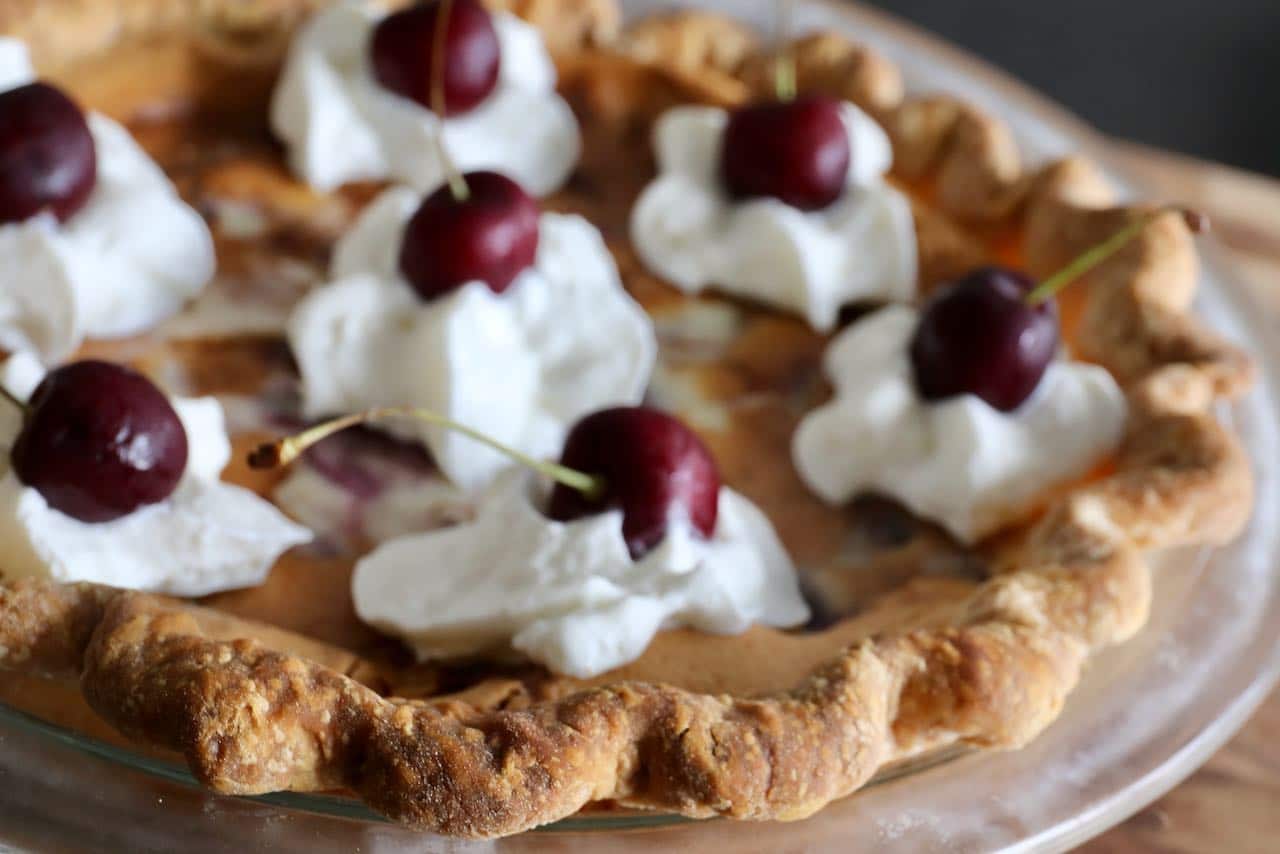 Now you're an expert on how to make the best Old Fashioned Cherry Custard Pie recipe!