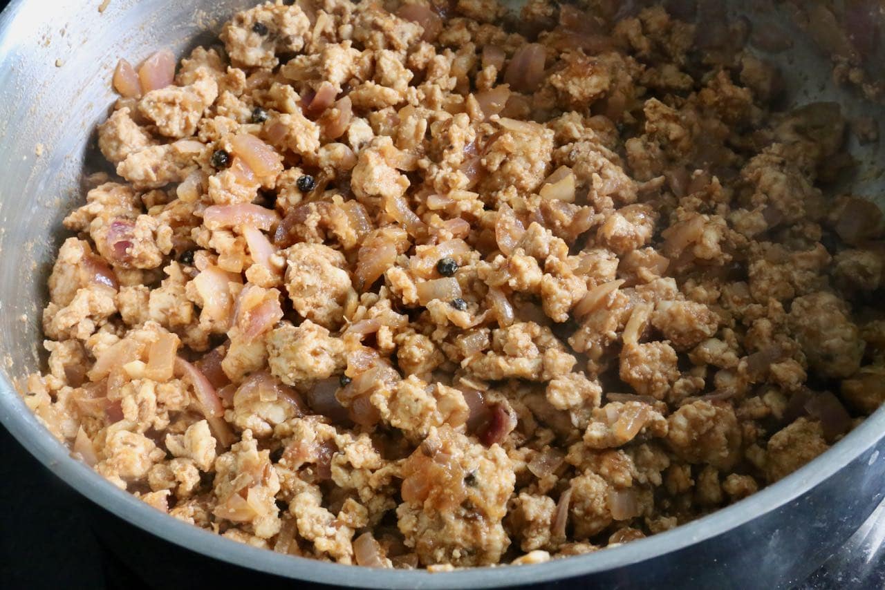 Authentic Chicken Keema recipe photo image.