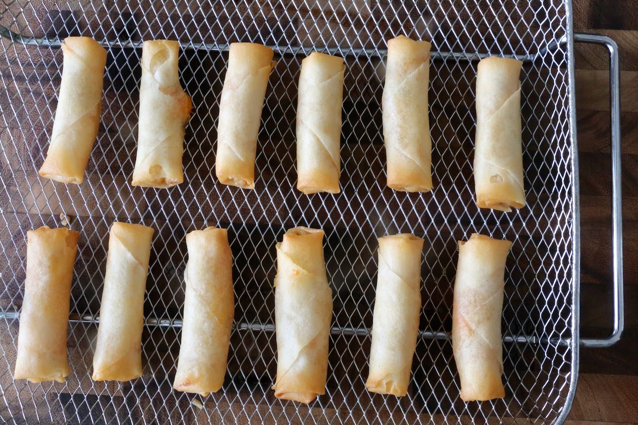 Cooking Frozen Spring Rolls in an Air Fryer is a quick and easy snack or appetizer. 