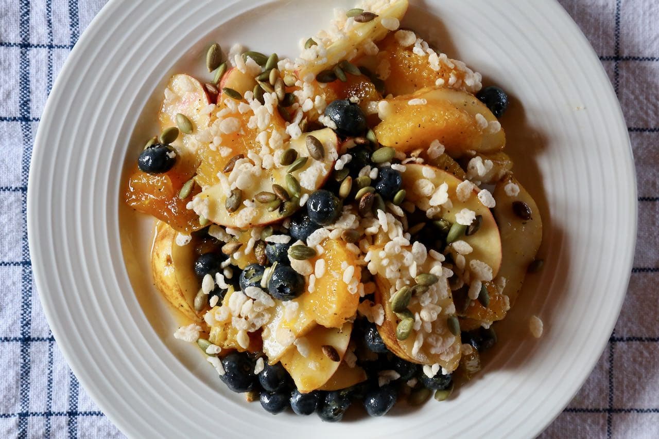 We love serving this healthy vegan Indian Fruit Salad recipe at breakfast or brunch with creamy yogurt.