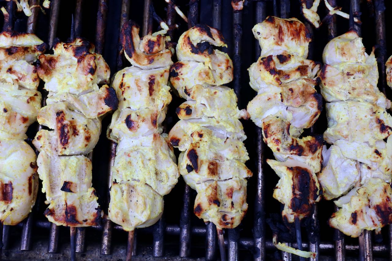 Cook Joojeh Kabab until browned and crispy on the outside and cooked through on the inside.