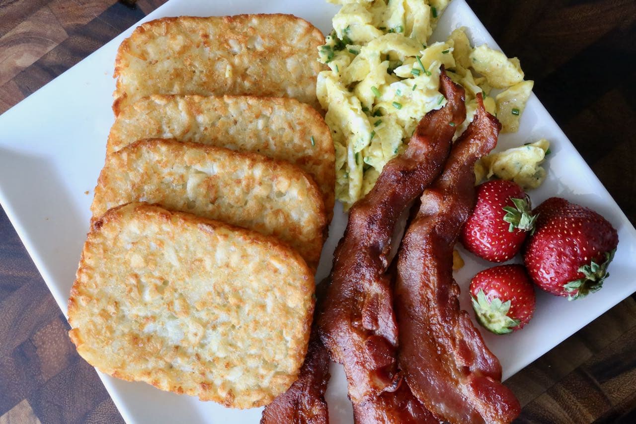 Now you're an expert on how to make frozen hash browns in an air fryer. 
