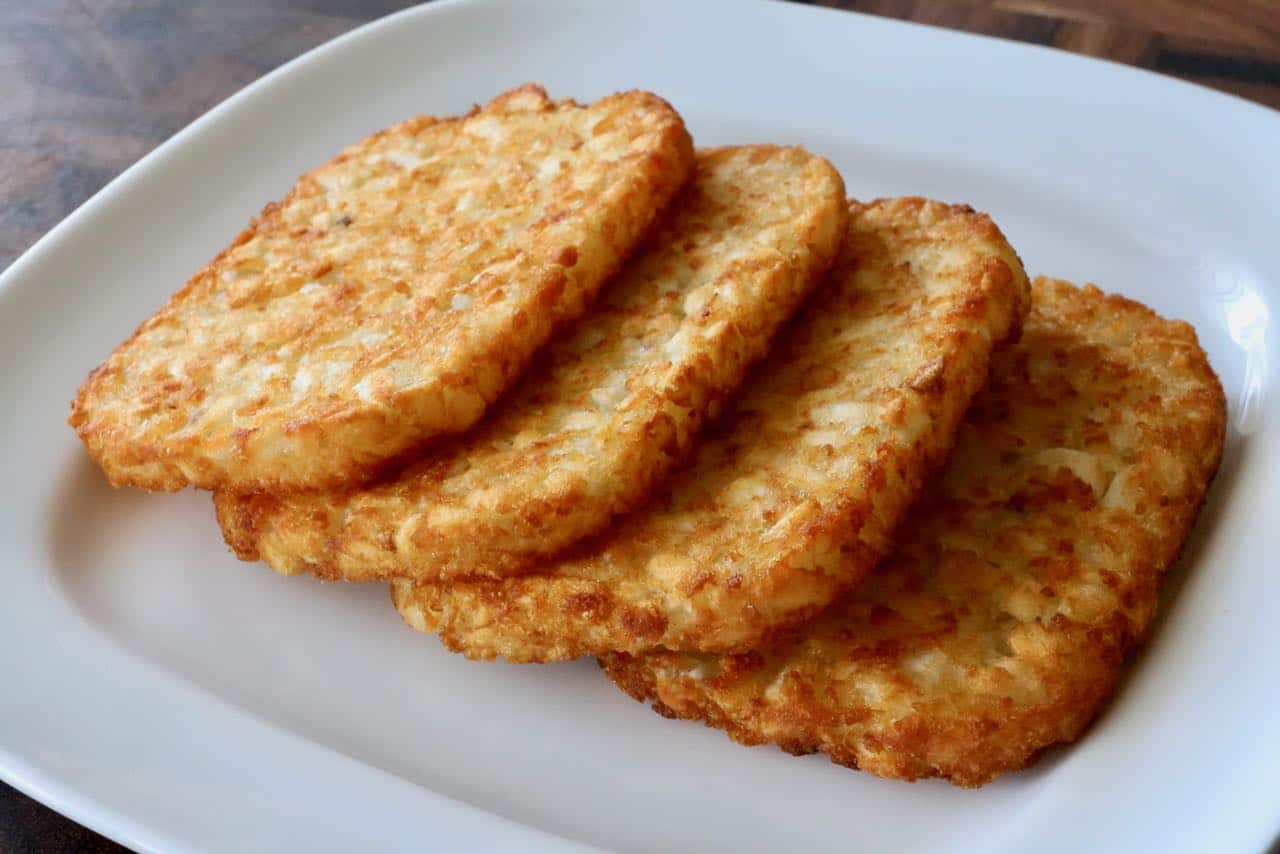 Cook frozen hash browns in an air fryer as a quick & easy breakfast or brunch side dish.