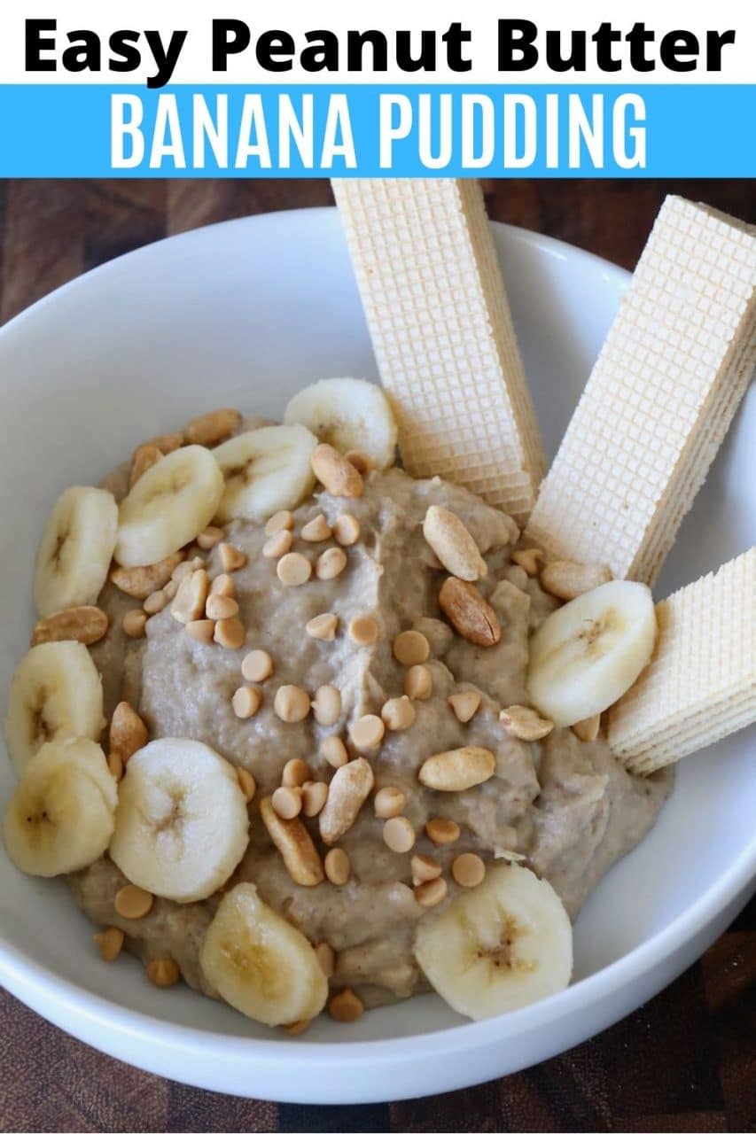 Save our homemade Banana Peanut Butter Pudding recipe to Pinterest!