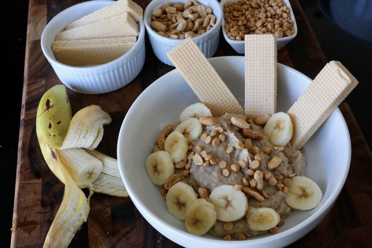 Banana Peanut Butter Pudding Photo Image.