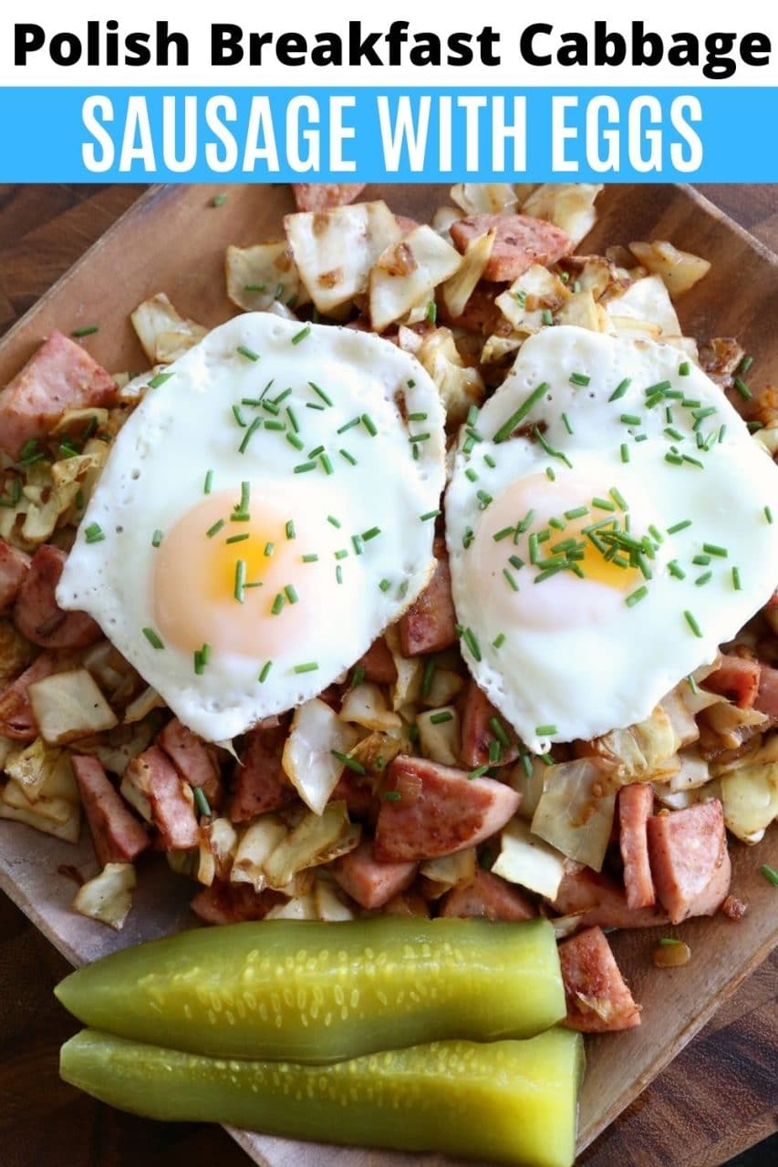Save our homemade Polish Breakfast Cabbage Fry to Pinterest!