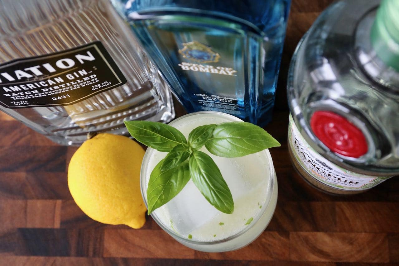 We love serving a refreshing Gin Basil Smash cocktail on a hot day in the summer.