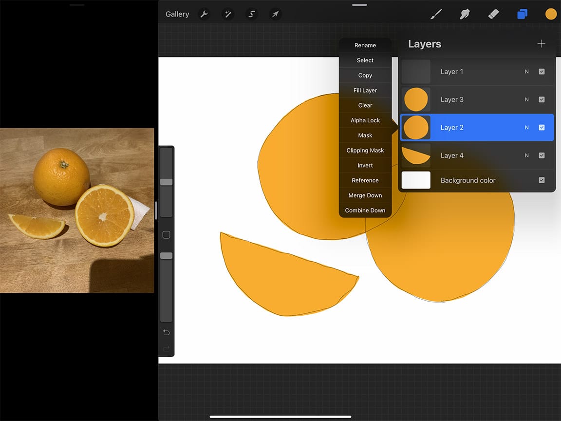 How to Draw an Orange: Blocking out your shapes is a great way to start your painting  