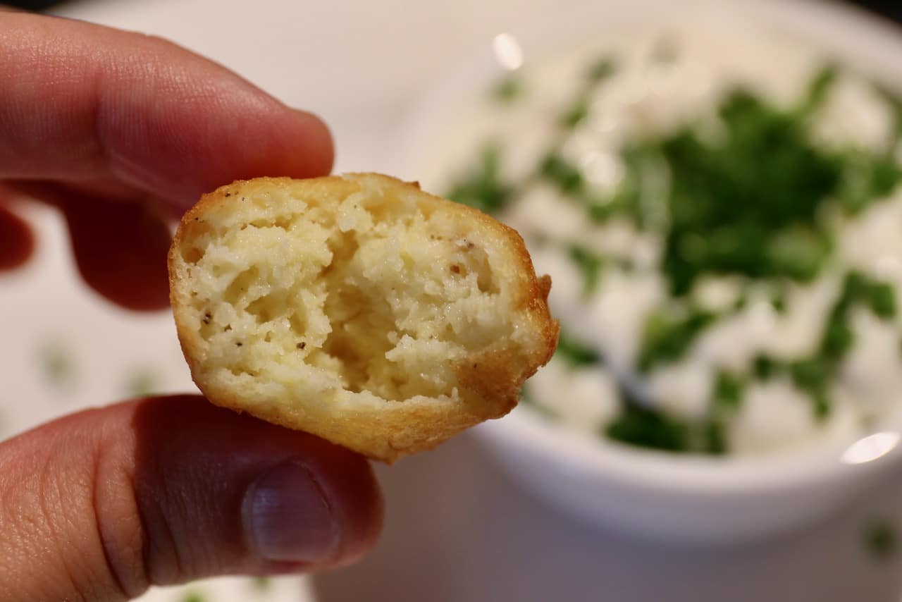 This decadent French Potato Fritters recipe features a crunchy exterior and soft and tender interior.