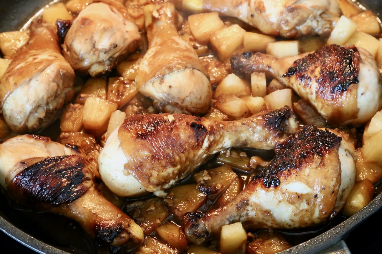 Chicken Adobo Pineapple Photo Image.