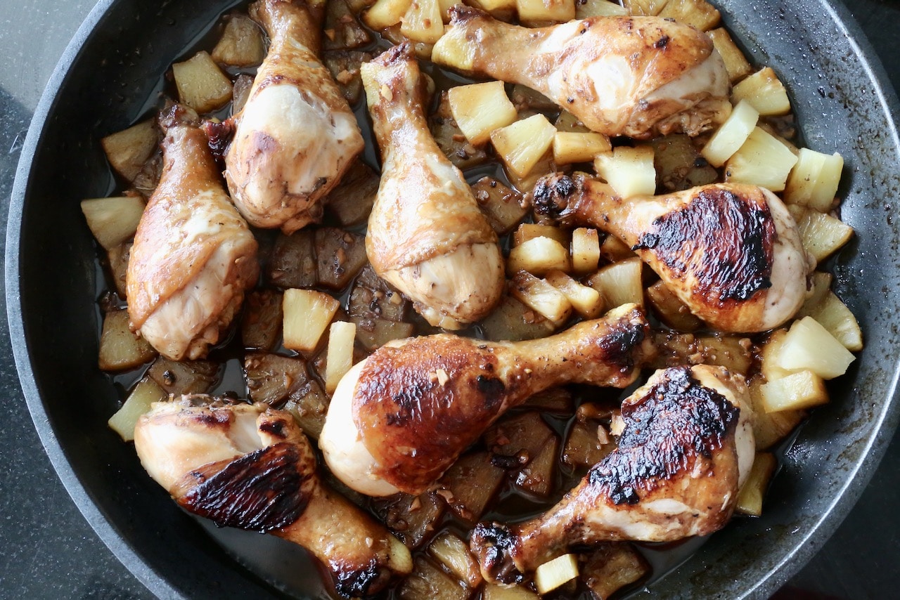Homemade Chicken Adobo with Pineapple recipe.