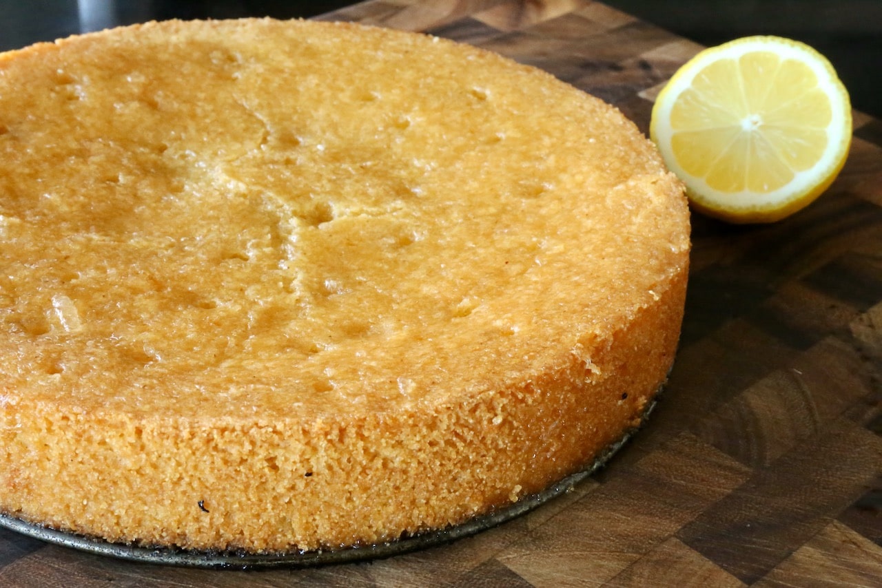 Gluten Free Lemon Cake Photo Image.