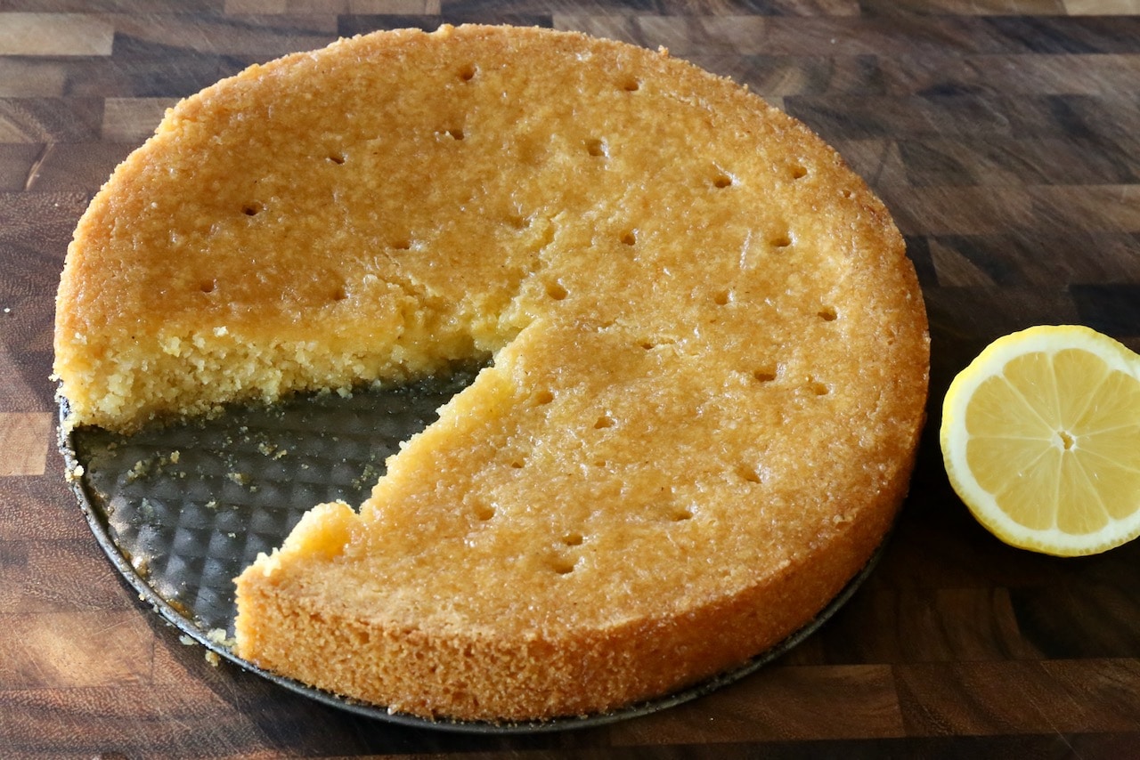 Eggless Lemon Drizzle Cake - Sugar & Spice by Radhika