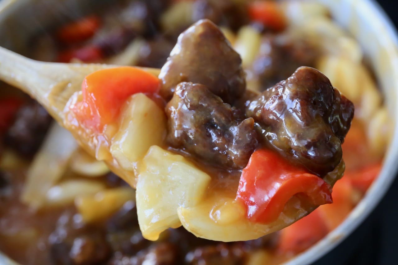 This Cantonese restaurant style Sweet and Sour Pork is our favourite main dish to order at Chinese restaurants. 