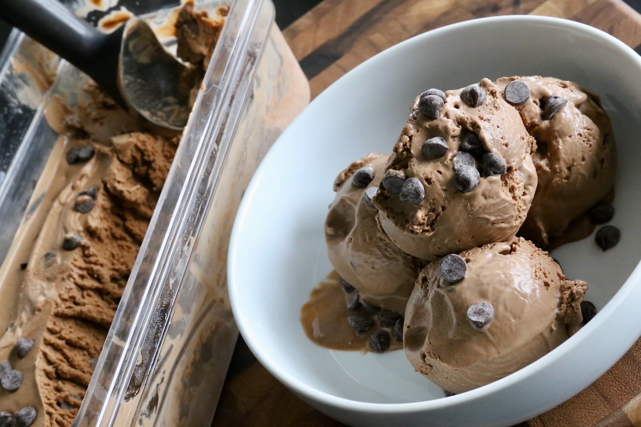 Double Chocolate Ice Cream Sundae.