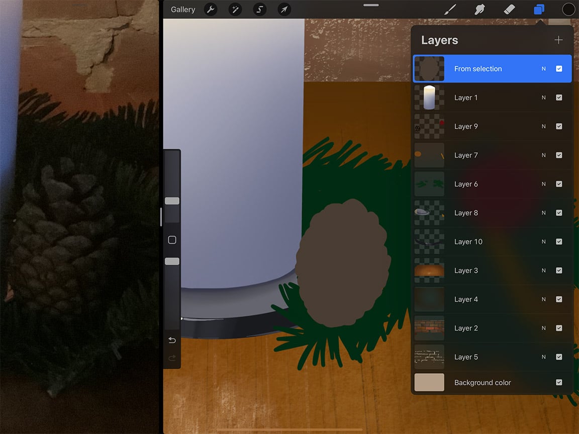 How to Draw Candles: Add as many decorations as you like using different layers