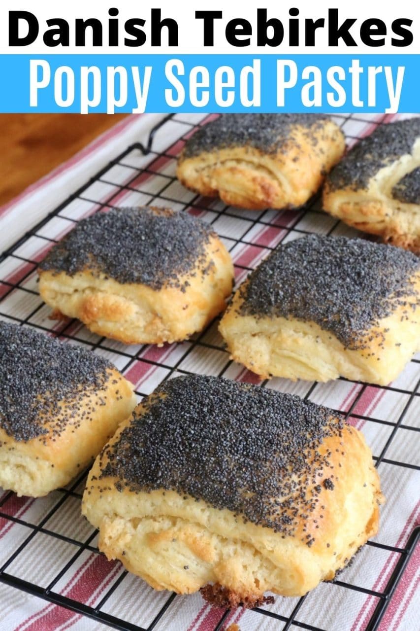 Save our traditional Tebirkes Danish Poppy Seed Pastry recipe to Pinterest!