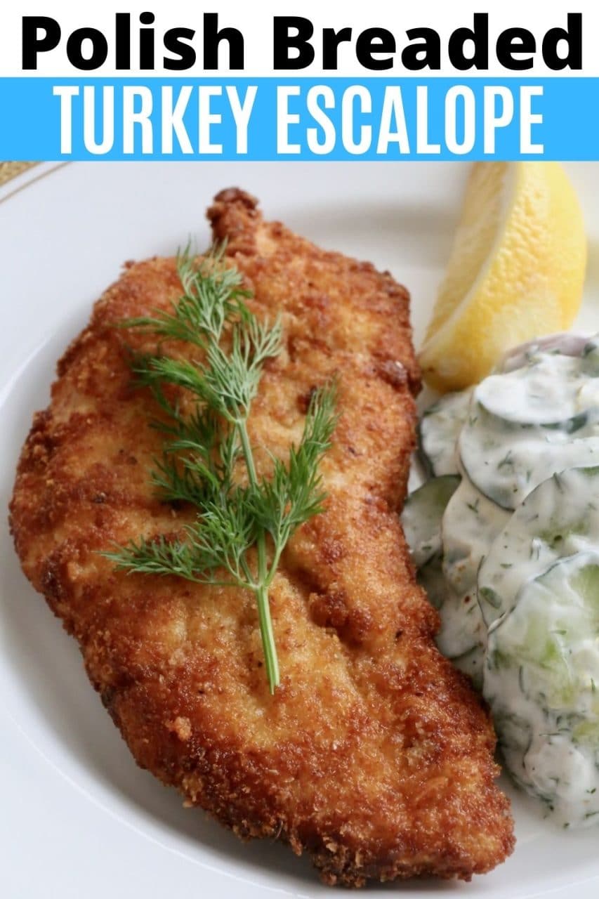 Save our traditional Kotlet z Indyka Polish Breaded Turkey Escalope recipe to Pinterest!