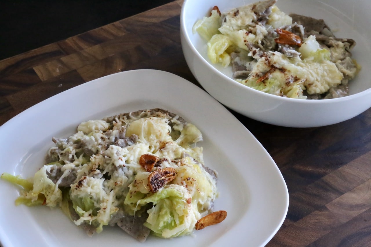 Pizzoccheri alla Valtellinese is a traditional pasta dish from Lombardy.