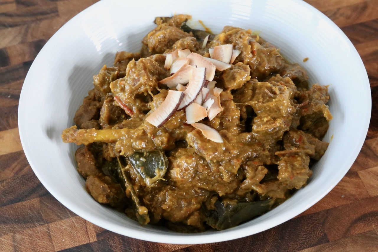 Daging Rendang Indonesian Beef Stew Photo Image.