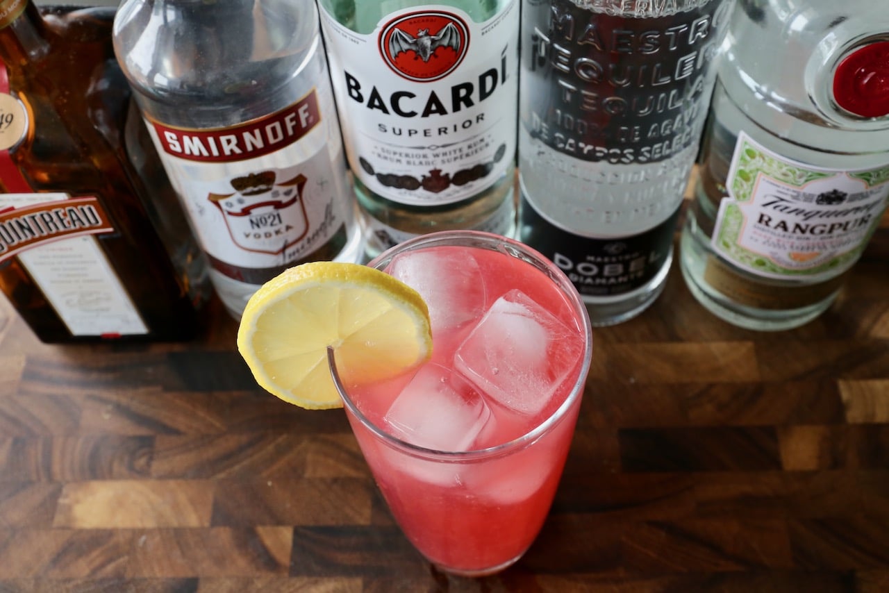 The Long Beach Cocktail is known for being a boozy "stealth" drink so sip it slowly!