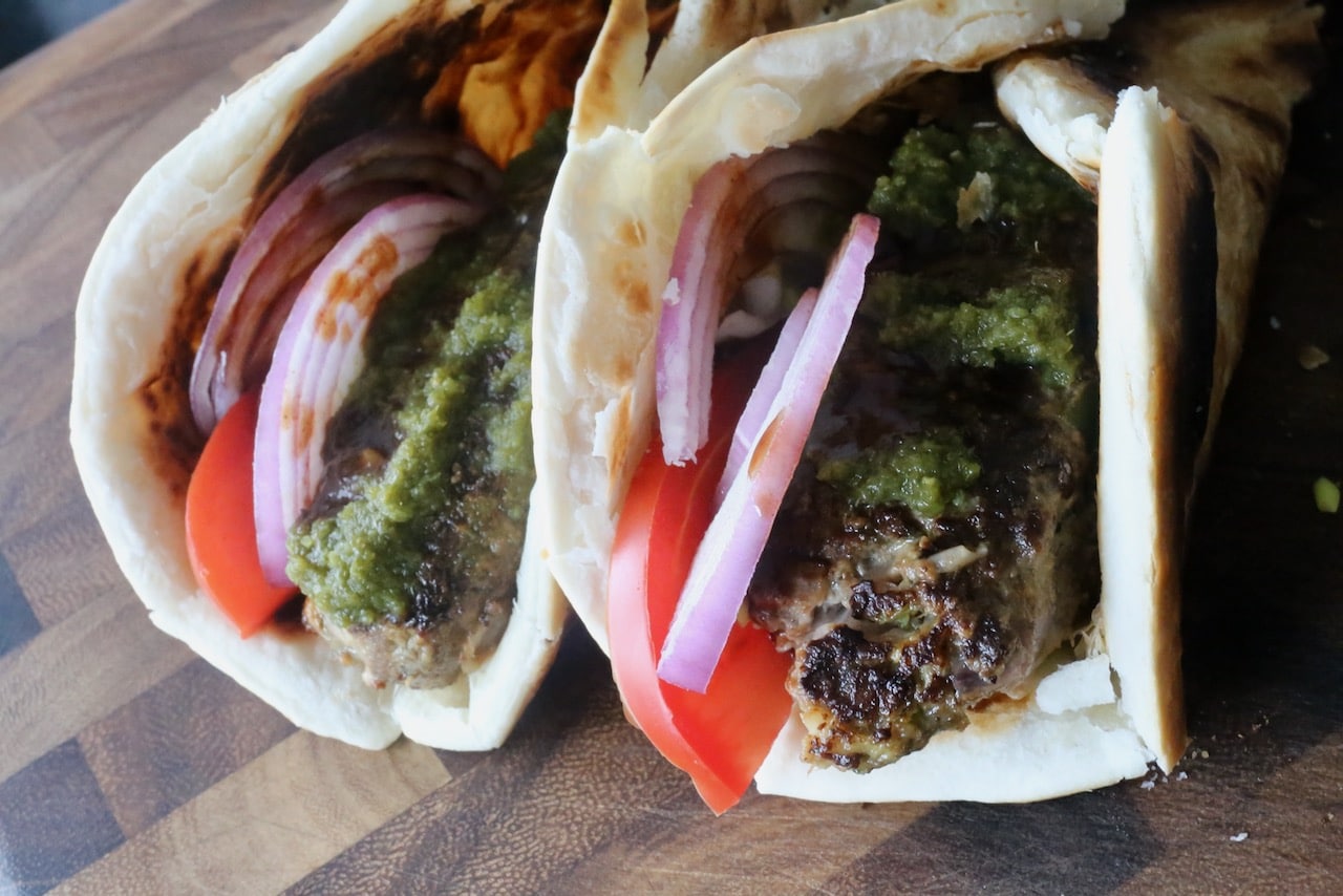Kebab Rolls are a popular street food snack in Pakistan and India.
