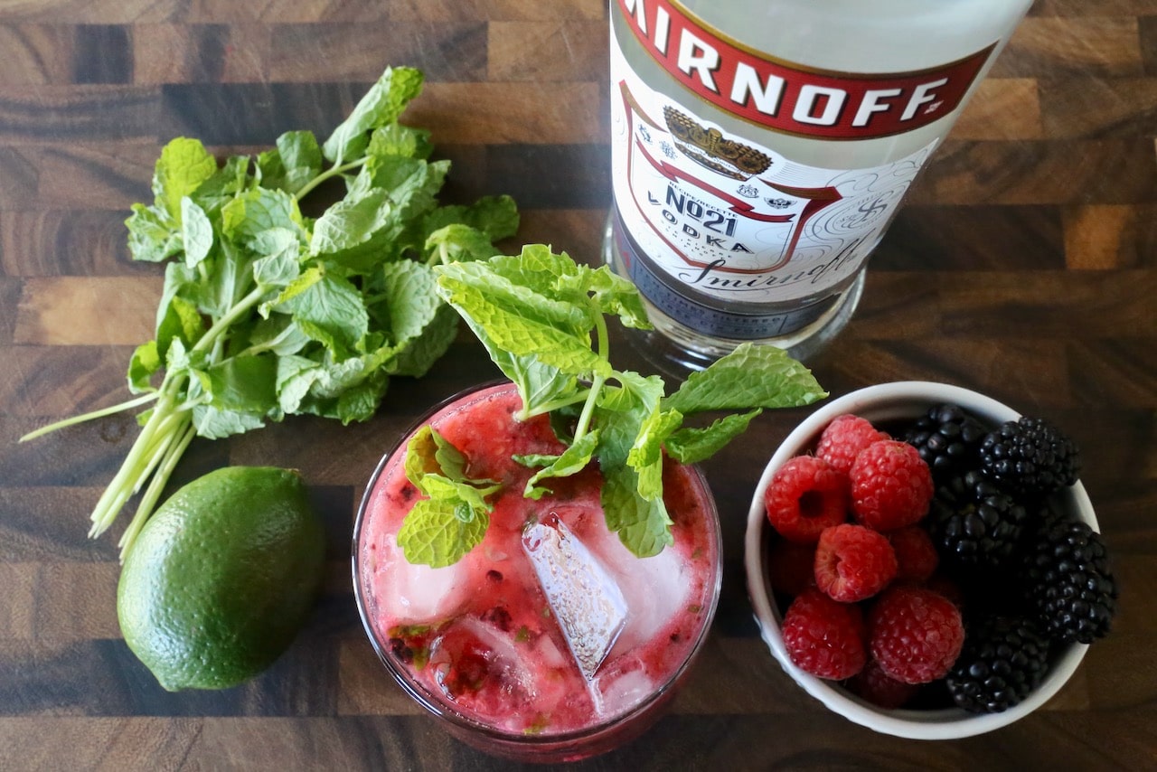 This Berry Vodka Cocktail is a refreshing drink to serve on a hot summer day.
