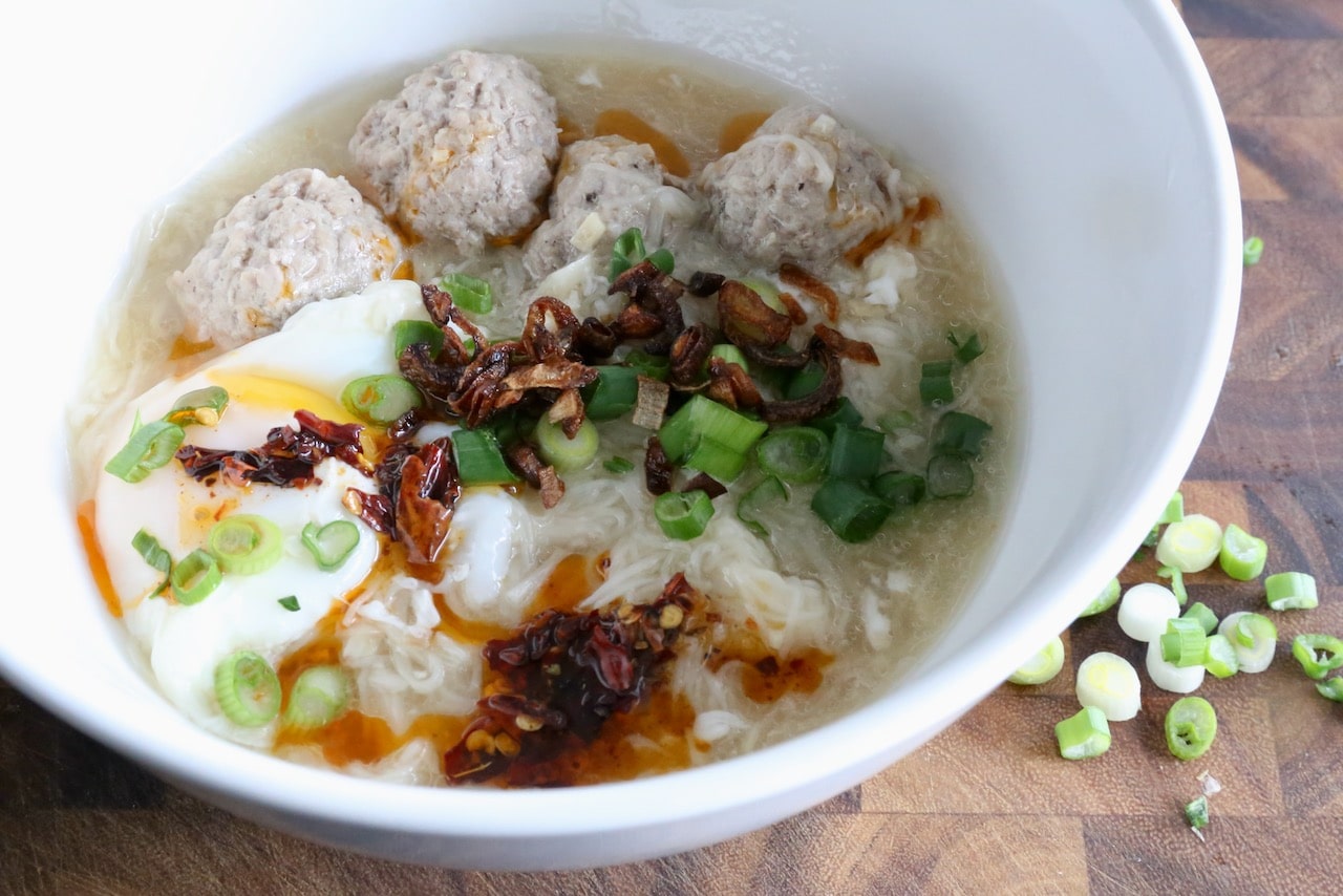 We love serving Misua Noodles in a big bowl as a Chinese comfort food dinner. 