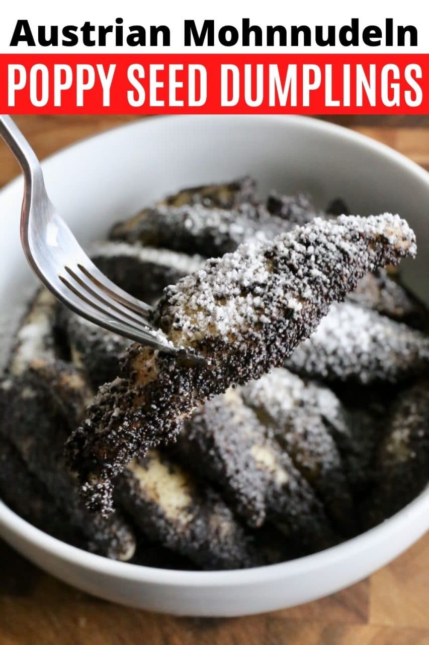 Save our Mohnnudeln Austrian Poppy Seed Potato Dumpling recipe to Pinterest!