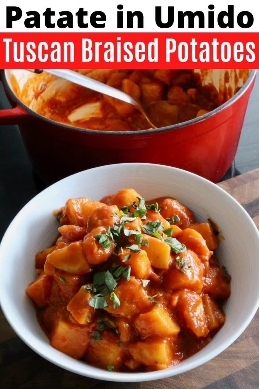 Save our easy Patate in Umido Tuscan Braised Potatoes recipe to Pinterest!