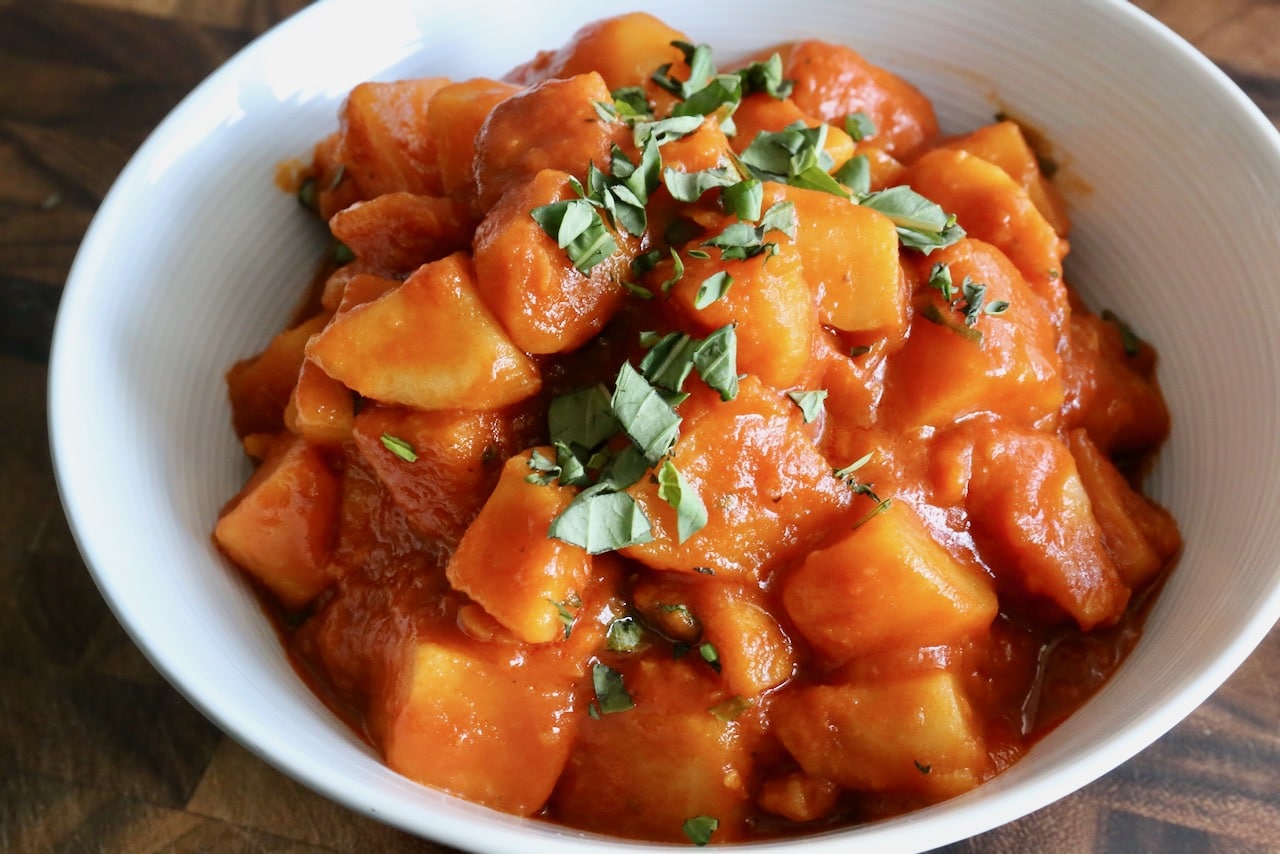 Patate in Umido Tuscan Potatoes Photo Image.