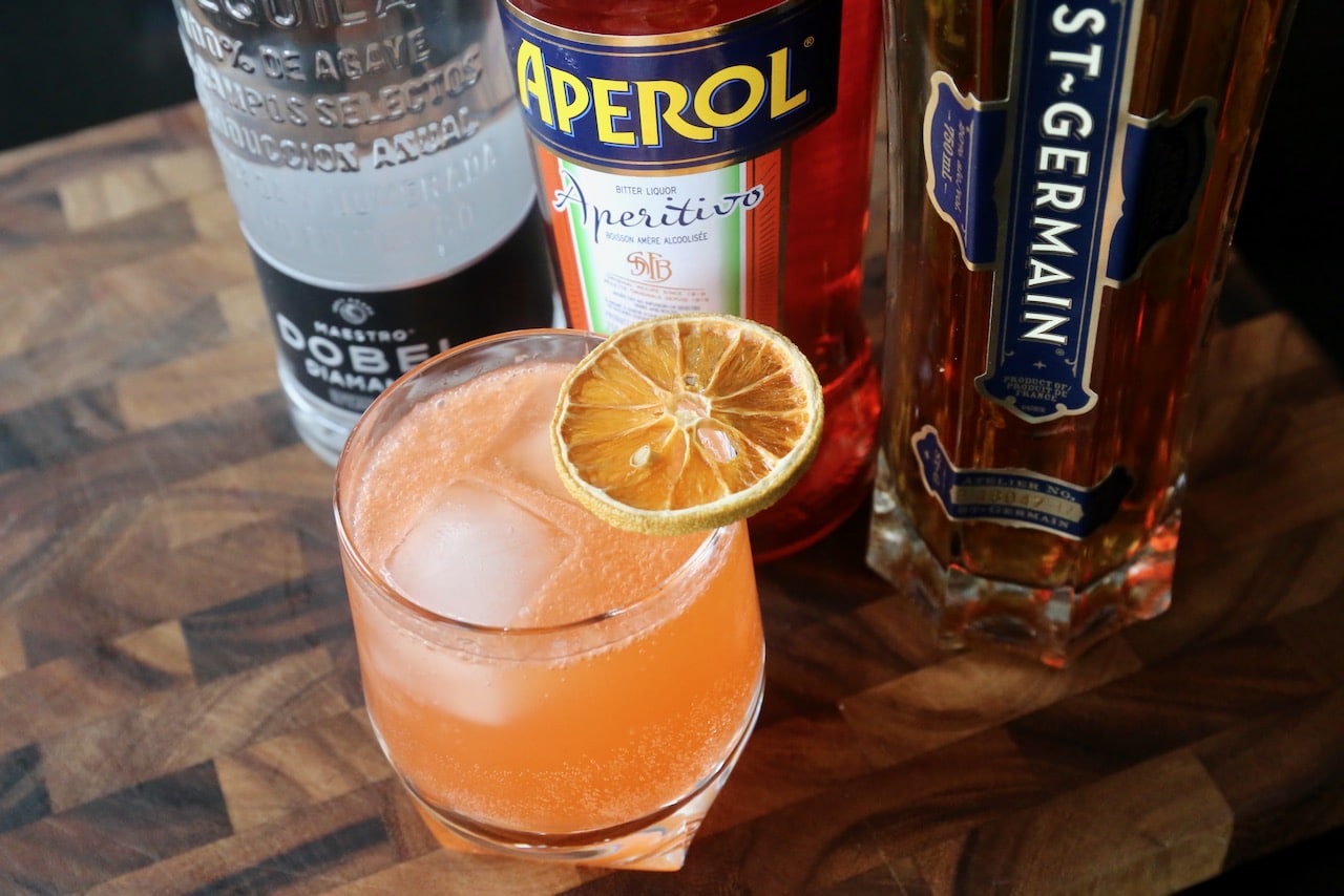 Aperol Tequila Cocktail Photo Image.