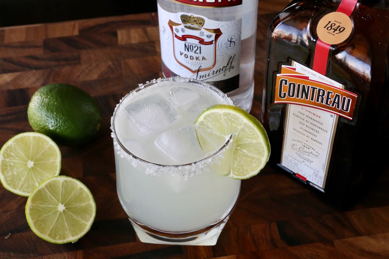 Serve our Vodka Margarita with a salt rim.